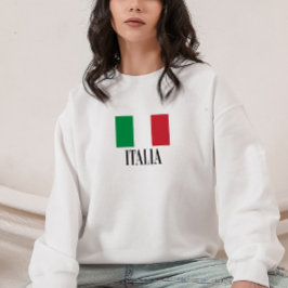 Minimalistisk italiensk Flagga-svängningstyp T Shirt