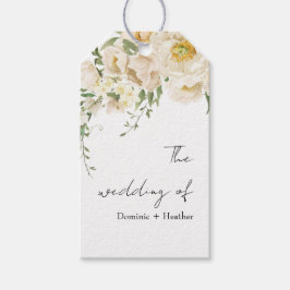 Minimalistisk Ivory Bliss Bröllop Presentetikett