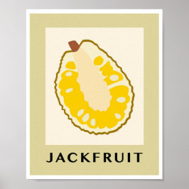 Minimalistisk Jackfrukt Tropisk Kökskonst Poster