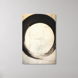 Minimalistisk Japansk Enso Cirkel Wabi-Sabi Abstra Canvastryck