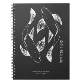 Minimalistisk japansk Koi-Personlig Anteckningsbok
