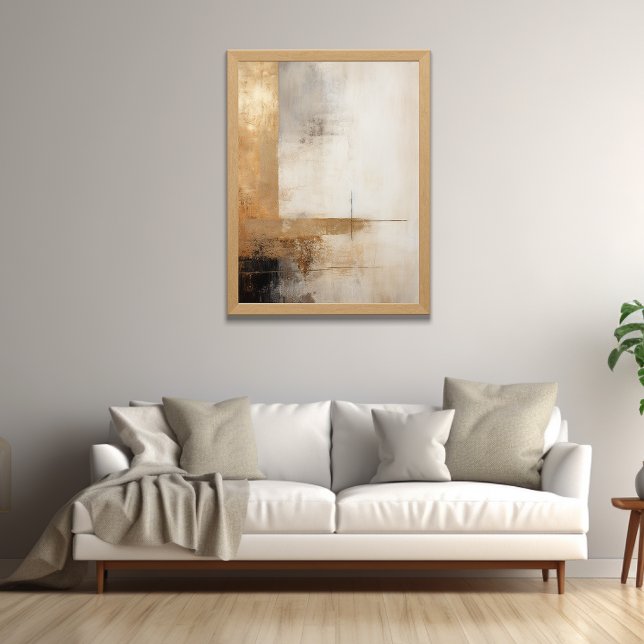 Minimalistisk japansk konst, Neutralt Skriv ut Poster (Skapare uppladdad)