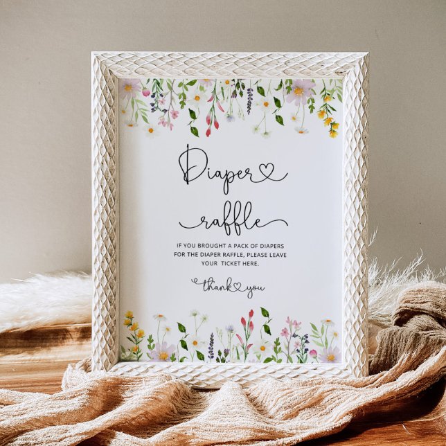 Minimalistisk jokerblöjdykare Rafle babydusch Poster (Skapare uppladdad)