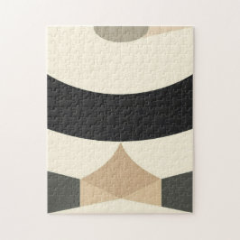 Minimalistisk jordgeometrijournal – pussel