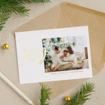 Minimalistisk Joy Photo Guld