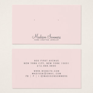 Minimalistisk judiskt Visning kort för  Rosa