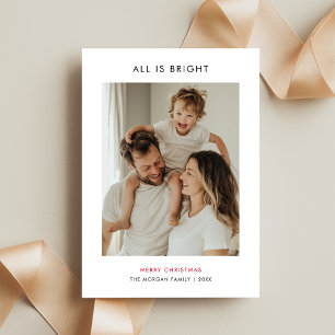 Minimalistisk jul - allt är ett foto för Bright-fa Julkort