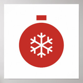 Minimalistisk Jul Boll Poster