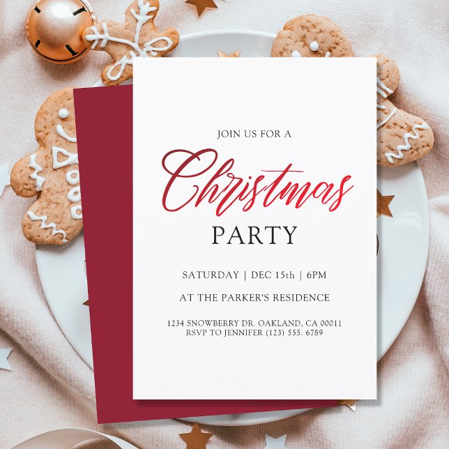 Minimalistisk jul-Elegant i Party Inbjudningar (Skapare uppladdad)