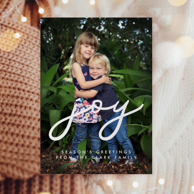 Minimalistisk Jul Glad fotokort Julkort (Skapare uppladdad)