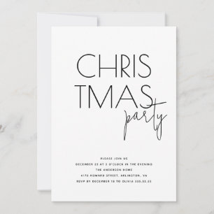 Minimalistisk jul i Party Modern insamling Julkort