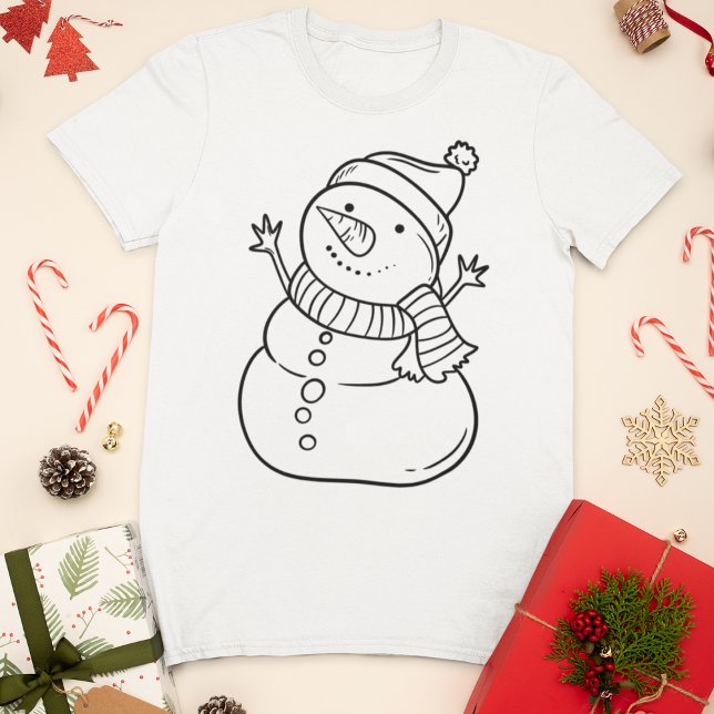 Minimalistisk jul i Snögubbe T Shirt (Skapare uppladdad)