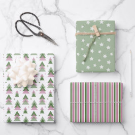 Minimalistisk jul inom Rosa och Grönt