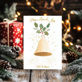 Minimalistisk jul med Elegant Bell & Holly Inbjudningar
