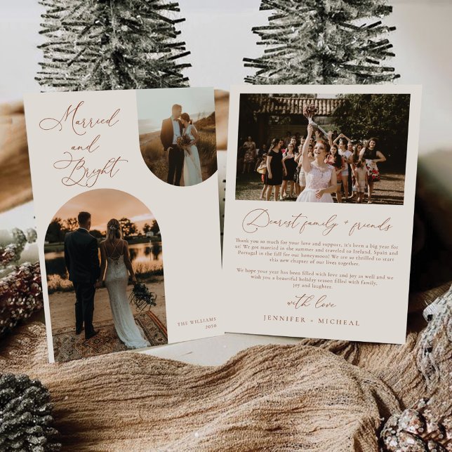 Minimalistisk jul med fotokort inbjudningar (Skapare uppladdad)