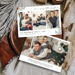 Minimalistisk jul med fotokort inbjudningar