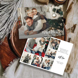 Minimalistisk jul med fotokort inbjudningar