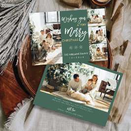 Minimalistisk jul med fotokort inbjudningar