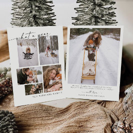 Minimalistisk jul med fotokort inbjudningar