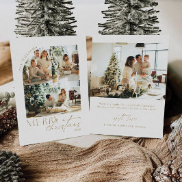 Minimalistisk jul med fotokort inbjudningar