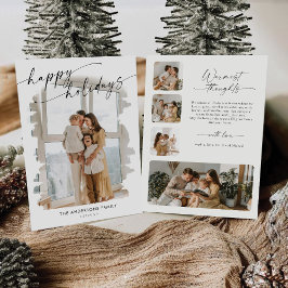 Minimalistisk jul med fotokort inbjudningar