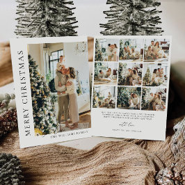 Minimalistisk jul med fotokort inbjudningar