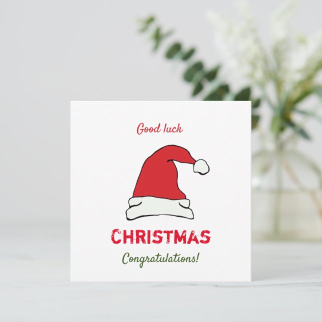 Minimalistisk jul och nyår Lycklig (Stående Fram)