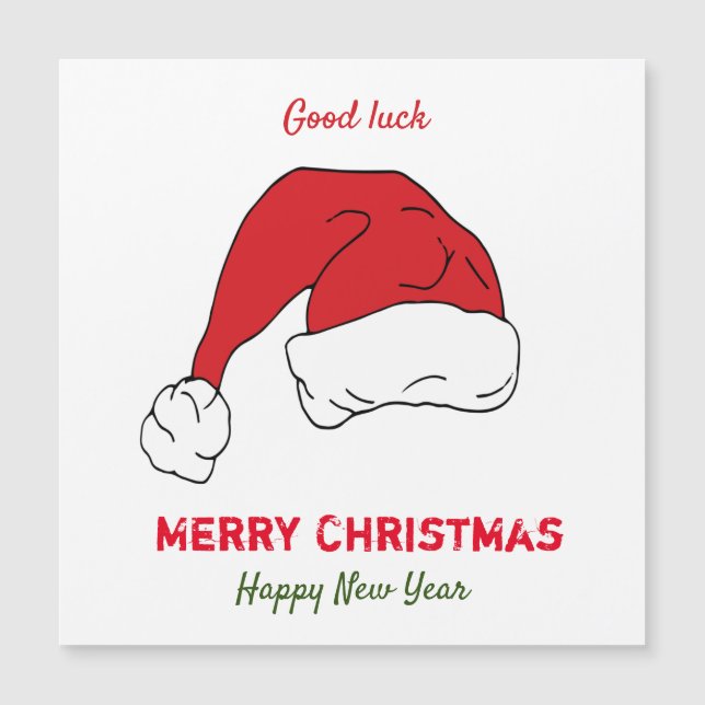 Minimalistisk jul och nyår Lycklig (Framsida)