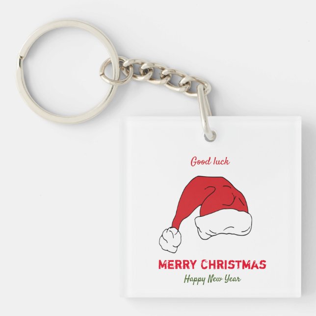 Minimalistisk jul och nyår Lycklig (Framsidan)
