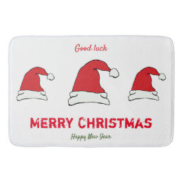 Minimalistisk jul och nyår Lycklig Badrumsmatta