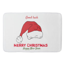 Minimalistisk jul och nyår Lycklig Badrumsmatta