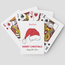Minimalistisk jul och nyår Lycklig Casinokort