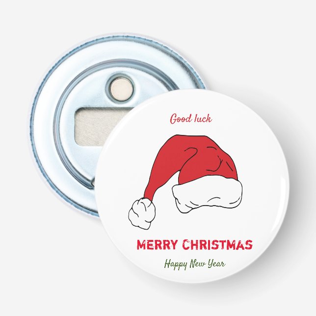 Minimalistisk jul och nyår Lycklig Flasköppnare (Framsidan)