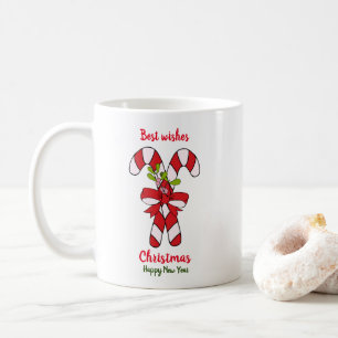 Minimalistisk jul och nyår Lycklig-kaffe Mu Kaffemugg