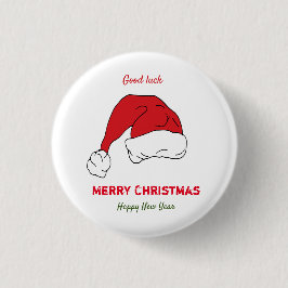 Minimalistisk jul och nyår Lycklig Knapp