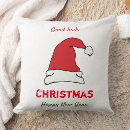 Minimalistisk jul och nyår Lycklig Kudde