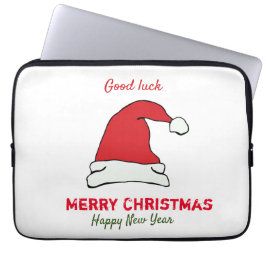 Minimalistisk jul och nyår Lycklig Laptop Fodral