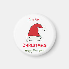 Minimalistisk jul och nyår Lycklig Magnet