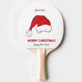 Minimalistisk jul och nyår Lycklig Pingisracket