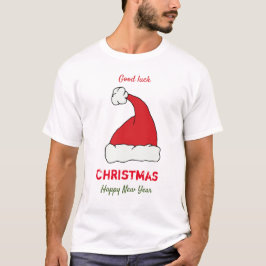 Minimalistisk jul och nyår Lycklig T-Shirt