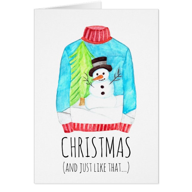 Minimalistisk jul.. och precis så där. hälsningskort (Framsidan)