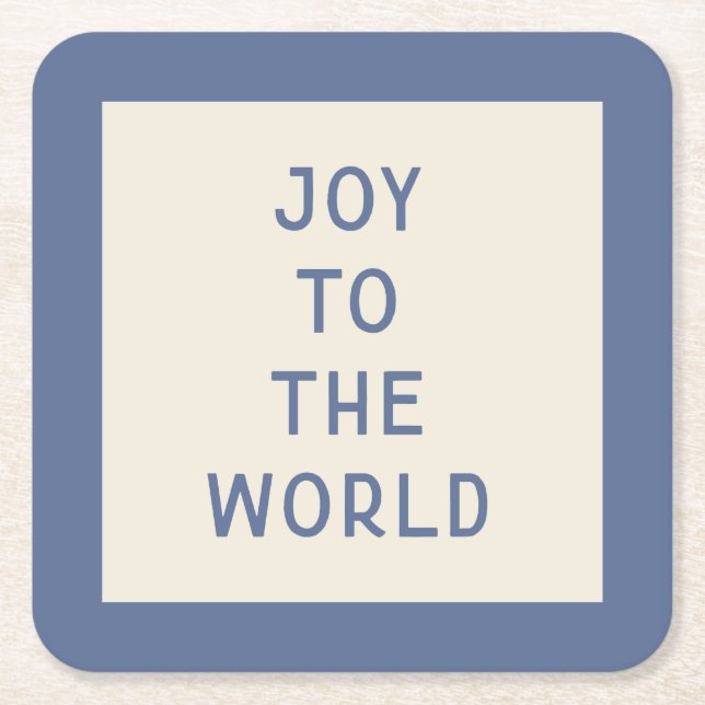 Minimalistisk Jul Sång-typografi Underlägg (Framsidan)