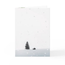 Minimalistisk jul vintrigt scenario