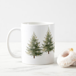 Minimalistisk julgran design  kaffemugg