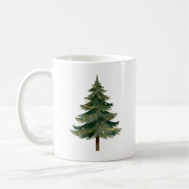 Minimalistisk julgran design kaffemugg