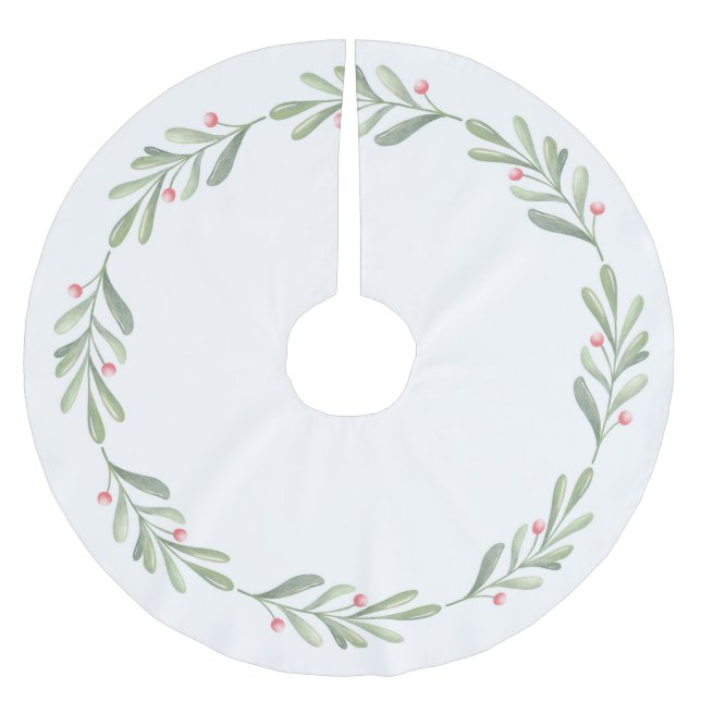 Minimalistisk Julgransmatta Borstad Polyester (Framsidan)