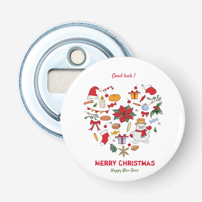 Minimalistisk julklapp och nyårskurs för Lycklig Flasköppnare (Framsidan)