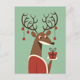 Minimalistisk julklappsgåva närvarande helgdag helg vykort