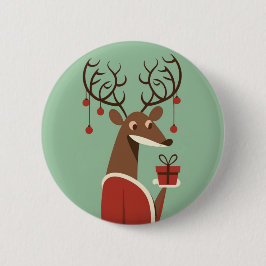 Minimalistisk julklappsgåva närvarande helgdag knapp