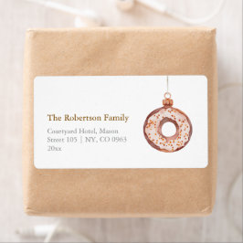 Minimalistisk julklump Ornament Fraktsedel